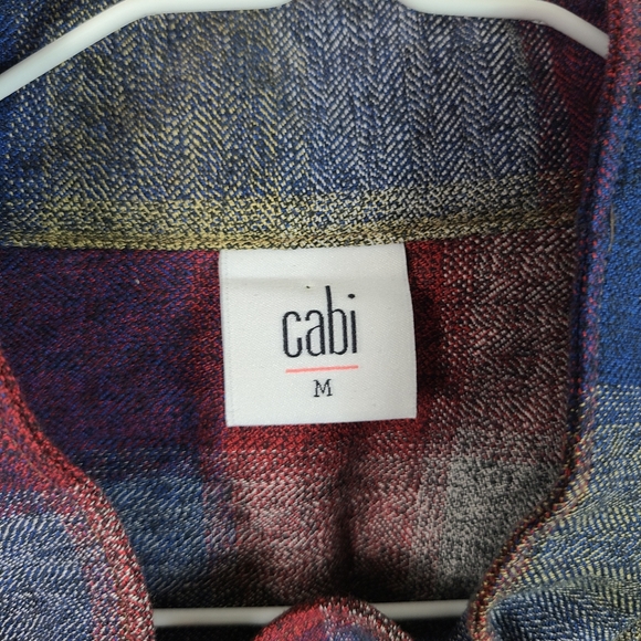 CAbi collage plaid pearl jacket 3555 size medium - Picture 7 of 10